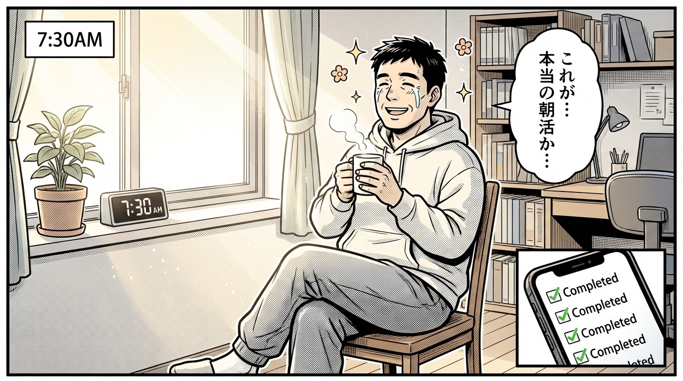 自動化によって手に入れた理想の朝活