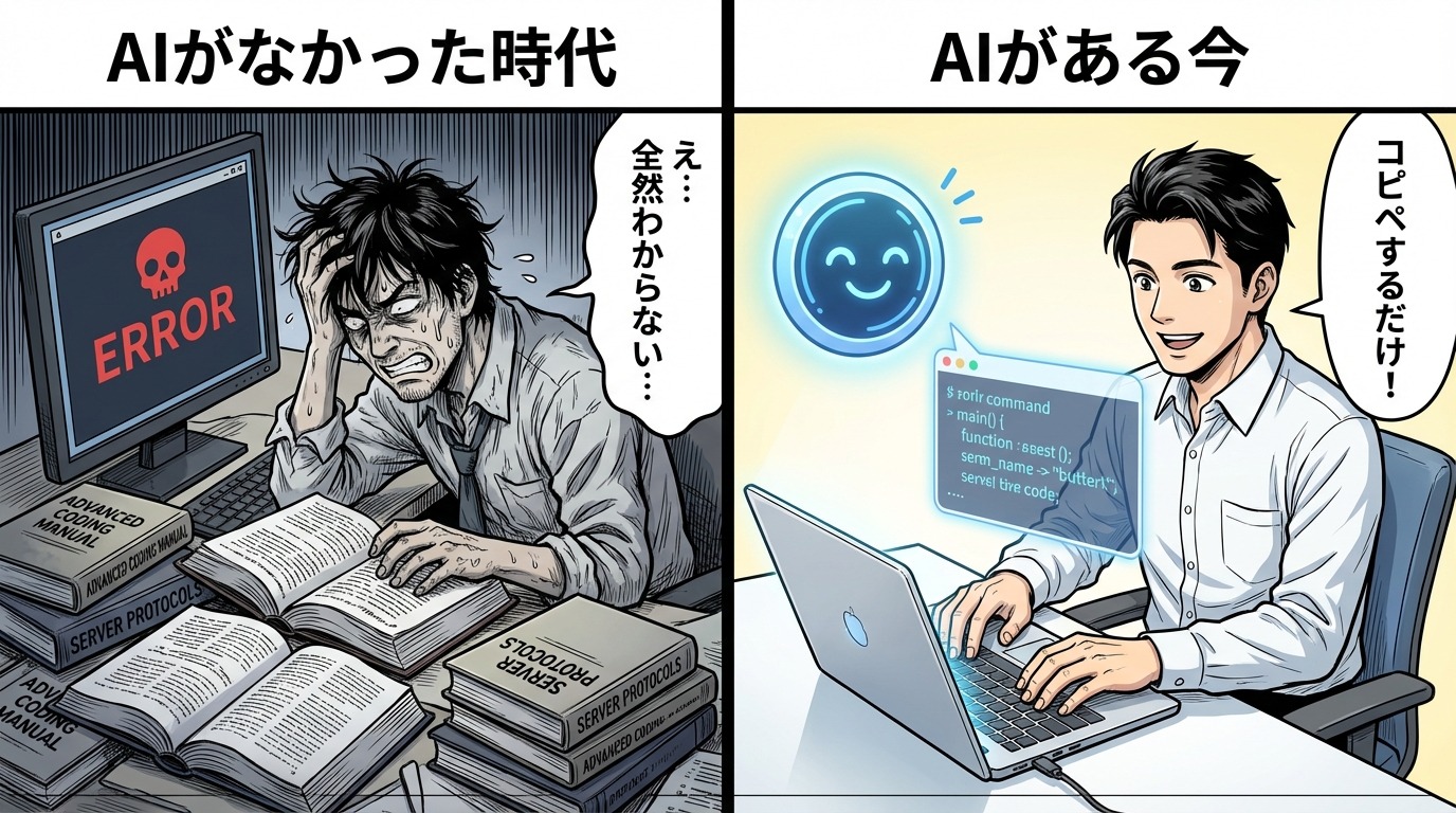 AIがなかった時代 vs AIがある今