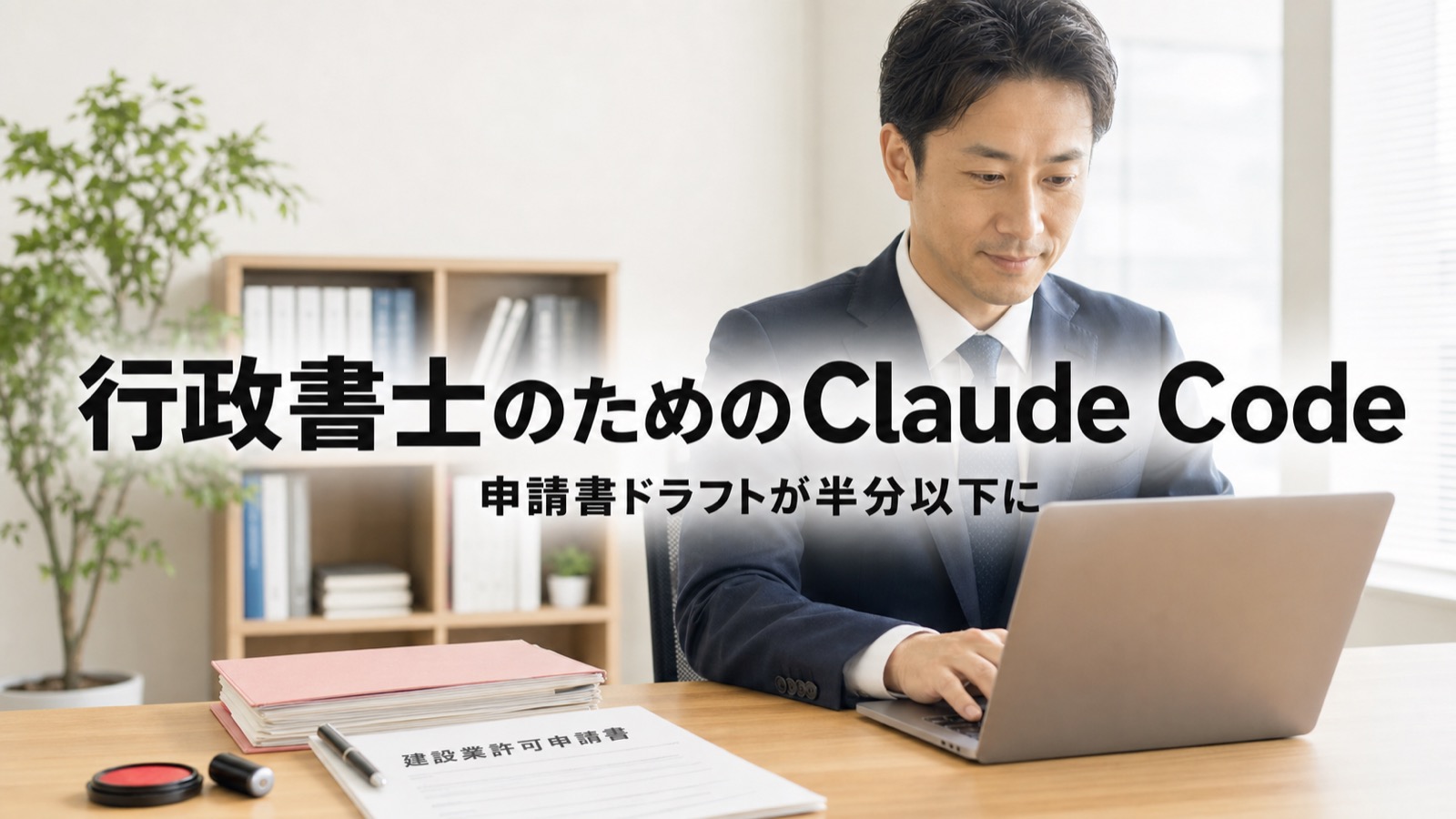 【2026年版】行政書士のためのClaude Code活用ガイド|申請書ドラフトが半分以下になる具体手順