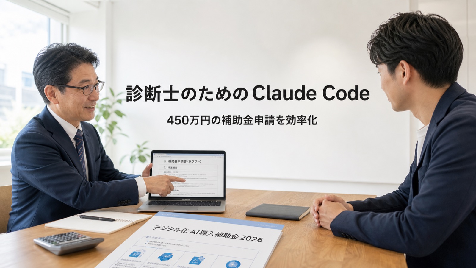 【2026年版】中小企業診断士のClaude Code活用ガイド|450万円のデジタル化・AI導入補助金申請を効率化する方法