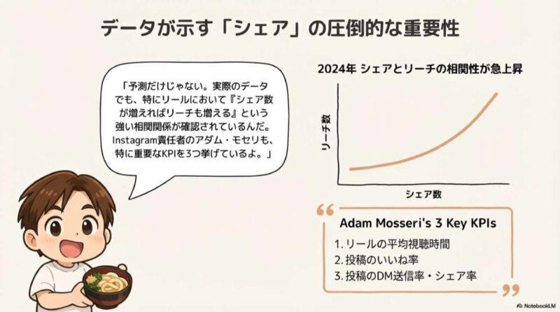 データが示すシェアの重要性